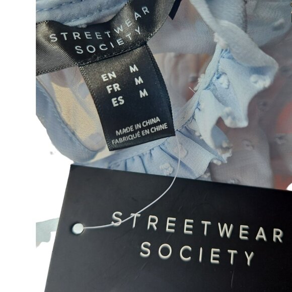 💥Brand new💥 streetwear society blue women chemise - Picture 2 of 7